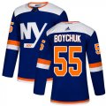 Wholesale Cheap Adidas Islanders #55 Johnny Boychuk Blue Authentic Alternate Stitched NHL Jersey