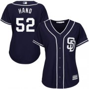 Wholesale Cheap Padres #52 Brad Hand Navy Blue Alternate Women's Stitched MLB Jersey