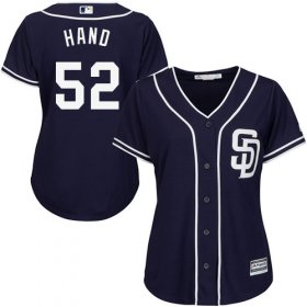 Wholesale Cheap Padres #52 Brad Hand Navy Blue Alternate Women\'s Stitched MLB Jersey