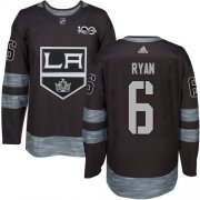 Wholesale Cheap Adidas Kings #6 Joakim Ryan Black 1917-2017 100th Anniversary Stitched NHL Jersey