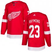 Wholesale Cheap Men's Detroit Red Wings #23 Lucas Raymond Red Home Hockey Stitched NHL Jersey
