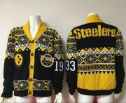 Wholesale Cheap Nike Steelers #33 Black Men's Ugly Sweater