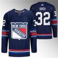 Cheap Men's New York Rangers #32 Jonathan Quick Navy Stitched Jersey