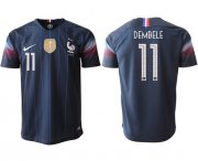 Wholesale Cheap France #11 Dembele Home Thai Version Soccer Country Jersey