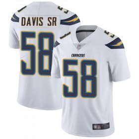 Wholesale Cheap Nike Chargers #58 Thomas Davis Sr White Men\'s Stitched NFL Vapor Untouchable Limited Jersey