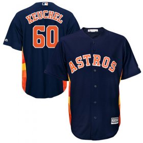 Wholesale Cheap Astros #60 Dallas Keuchel Navy Blue Cool Base Stitched Youth MLB Jersey