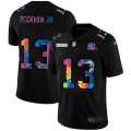 Cheap Cleveland Browns #13 Odell Beckham Jr. Men's Nike Multi-Color Black 2020 NFL Crucial Catch Vapor Untouchable Limited Jersey