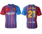 Wholesale Cheap Men 2021-2022 Club Barcelona home aaa version red 21 Nike Soccer Jersey