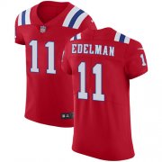 Wholesale Cheap Nike Patriots #11 Julian Edelman Red Alternate Men's Stitched NFL Vapor Untouchable Elite Jersey