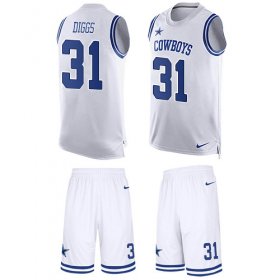 Wholesale Cheap Nike Cowboys #31 Trevon Diggs White Team Color Men\'s Stitched NFL Limited Tank Top Suit Jersey