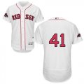 Wholesale Cheap Red Sox #41 Chris Sale White Flexbase Authentic Collection 2018 World Series Champions Stitched MLB Jersey