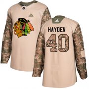 Wholesale Cheap Adidas Blackhawks #40 John Hayden Camo Authentic 2017 Veterans Day Stitched NHL Jersey