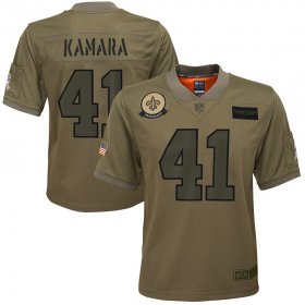 Wholesale Cheap Youth New Orleans Saints #41 Alvin Kamara Nike Camo 2019 Salute to Service Game Jersey
