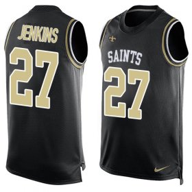 Wholesale Cheap Nike Saints #27 Malcolm Jenkins Black Team Color Men\'s Stitched NFL Limited Tank Top Jersey