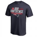 Wholesale Cheap Men's New England Patriots Pro Line by Fanatics Branded Navy 2016 AFC Conference Champions Our Conference T-Shirt