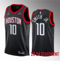 Wholesale Cheap Men's Houston Rockets #10 Jabari Smith Jr. Black 2023 Statement Edition Stitched Basketball Jersey