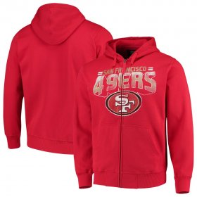 Wholesale Cheap San Francisco 49ers G-III Sports by Carl Banks Perfect Season Full-Zip Hoodie Scarlet