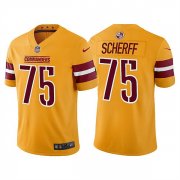 Wholesale Cheap Men's Washington Commanders #75 Brandon Scherff Gold Vapor Untouchable Stitched Football Jersey