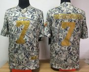 Wholesale Cheap Nike Steelers #7 Ben Roethlisberger Dollar Fashion Men's Stitched NFL Elite Jersey
