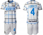 Wholesale Cheap Men 2020-2021 club Inter milan away 4 white Soccer Jerseys