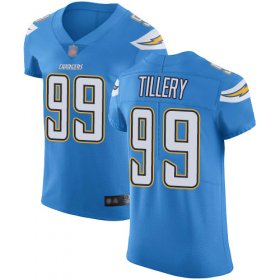 Wholesale Cheap Nike Chargers #99 Jerry Tillery Electric Blue Alternate Men\'s Stitched NFL Vapor Untouchable Elite Jersey
