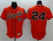 Wholesale Cheap Giants #24 Willie Mays Orange Flexbase Authentic Collection Stitched MLB Jersey