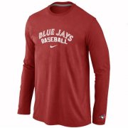 Wholesale Cheap Toronto Blue Jays Long Sleeve MLB T-Shirt Red