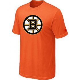 Wholesale Cheap Boston Bruins Big & Tall Logo Orange NHL T-Shirt