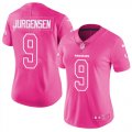 Wholesale Cheap Nike Redskins #9 Sonny Jurgensen Pink Women's Stitched NFL Limited Rush Fashion Jersey