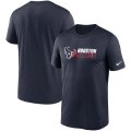 Wholesale Cheap Houston Texans Nike Fan Gear Team Conference Legend Performance T-Shirt Navy