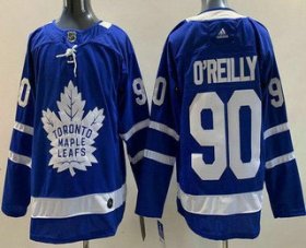 Cheap Men\'s Toronto Maple Leafs #90 Ryan OReilly Blue Authentitc Jersey
