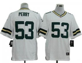 Wholesale Cheap Nike Packers #53 Nick Perry White Men\'s Stitched NFL Elite Jersey