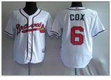 Wholesale Cheap Braves #6 Bobby Cox White Cool Base Stitched MLB Jersey