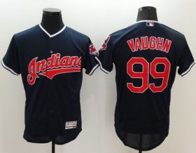 Wholesale Cheap Indians #99 Ricky Vaughn Navy Blue Flexbase Authentic Collection Stitched MLB Jersey