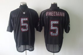 Wholesale Cheap Sideline Black United Buccaneers #5 Josh Freeman Black Stitched NFL Jersey