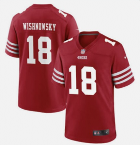 Wholesale Cheap Men\'s San Francisco 49ers #18 Mitch Wishnowsky 2022 Red Vapor Untouchable Stitched Football Jersey