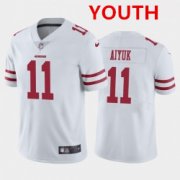 Wholesale Youth Nike 49ers 11 Brandon Aiyuk White 2020 NFL Draft First Round Pick Vapor Untouchable Limited Jersey