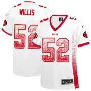 Wholesale Cheap Nike 49ers #52 Patrick Willis White Women's Stitched NFL Elite Drift Fashion Jersey