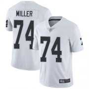 Wholesale Cheap Nike Raiders #74 Kolton Miller White Men's Stitched NFL Vapor Untouchable Limited Jersey