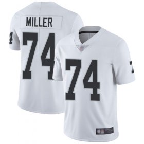 Wholesale Cheap Nike Raiders #74 Kolton Miller White Men\'s Stitched NFL Vapor Untouchable Limited Jersey