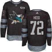 Wholesale Cheap Adidas Sharks #72 Tim Heed Black 1917-2017 100th Anniversary Stitched NHL Jersey