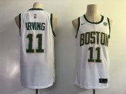Wholesale Cheap Nike Celtics 11 Kyrie Irving White City Edition Swingman Jersey