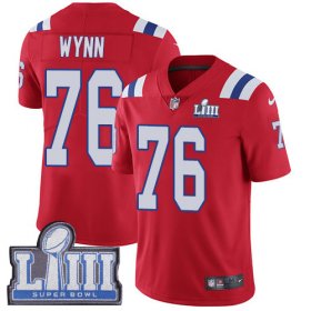 Wholesale Cheap Nike Patriots #76 Isaiah Wynn Red Alternate Super Bowl LIII Bound Men\'s Stitched NFL Vapor Untouchable Limited Jersey