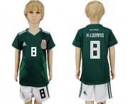 Wholesale Cheap Mexico #8 H.Lozano Home Kid Soccer Country Jersey