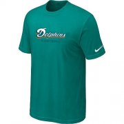 Wholesale Cheap Nike Miami Dolphins Sideline Legend Authentic Font Dri-FIT NFL T-Shirt Lingt Green