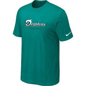 Wholesale Cheap Nike Miami Dolphins Sideline Legend Authentic Font Dri-FIT NFL T-Shirt Lingt Green