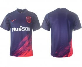 Wholesale Cheap Men 2021-2022 Club Atletico Madrid away aaa version purple blank Soccer Jersey