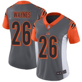 Wholesale Cheap Nike Bengals #26 Trae Waynes Silver Women\'s Stitched NFL Limited Inverted Legend Jersey