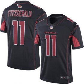 Wholesale Cheap Nike Cardinals #11 Larry Fitzgerald Black Men\'s Stitched NFL Limited Rush Jersey