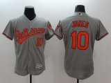 Wholesale Cheap Orioles #10 Adam Jones Grey Flexbase Authentic Collection Stitched MLB Jersey